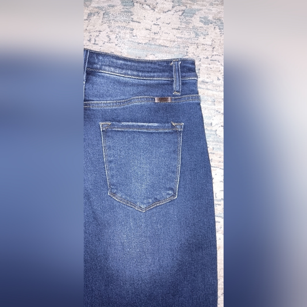 KanCan High Waisted Wide Leg Cropped Style Jeans Size 29 - Picture 2 of 8